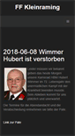 Mobile Screenshot of ff-kleinraming.at